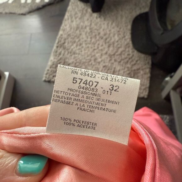 1980s Vintage Jessica McClintock Women’s 10 Pink Strapless Prom Dress - Picture 7 of 7